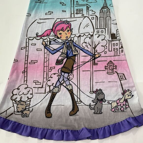 The Children’s Place | Girls Purple Pink Print Sleeveless Nightgown Pajamas Pjs - Picture 11 of 16